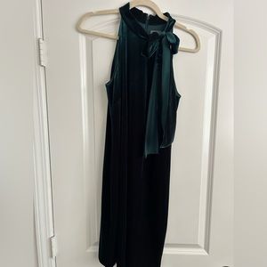 Vince Camuto green velvet dress